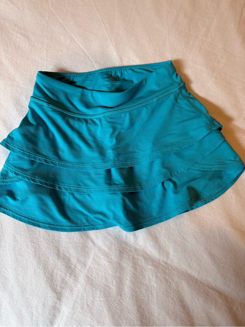 Athleta Girl Teal Ruffle Skort Size XS (5-6) Athletic Tennis Skirt